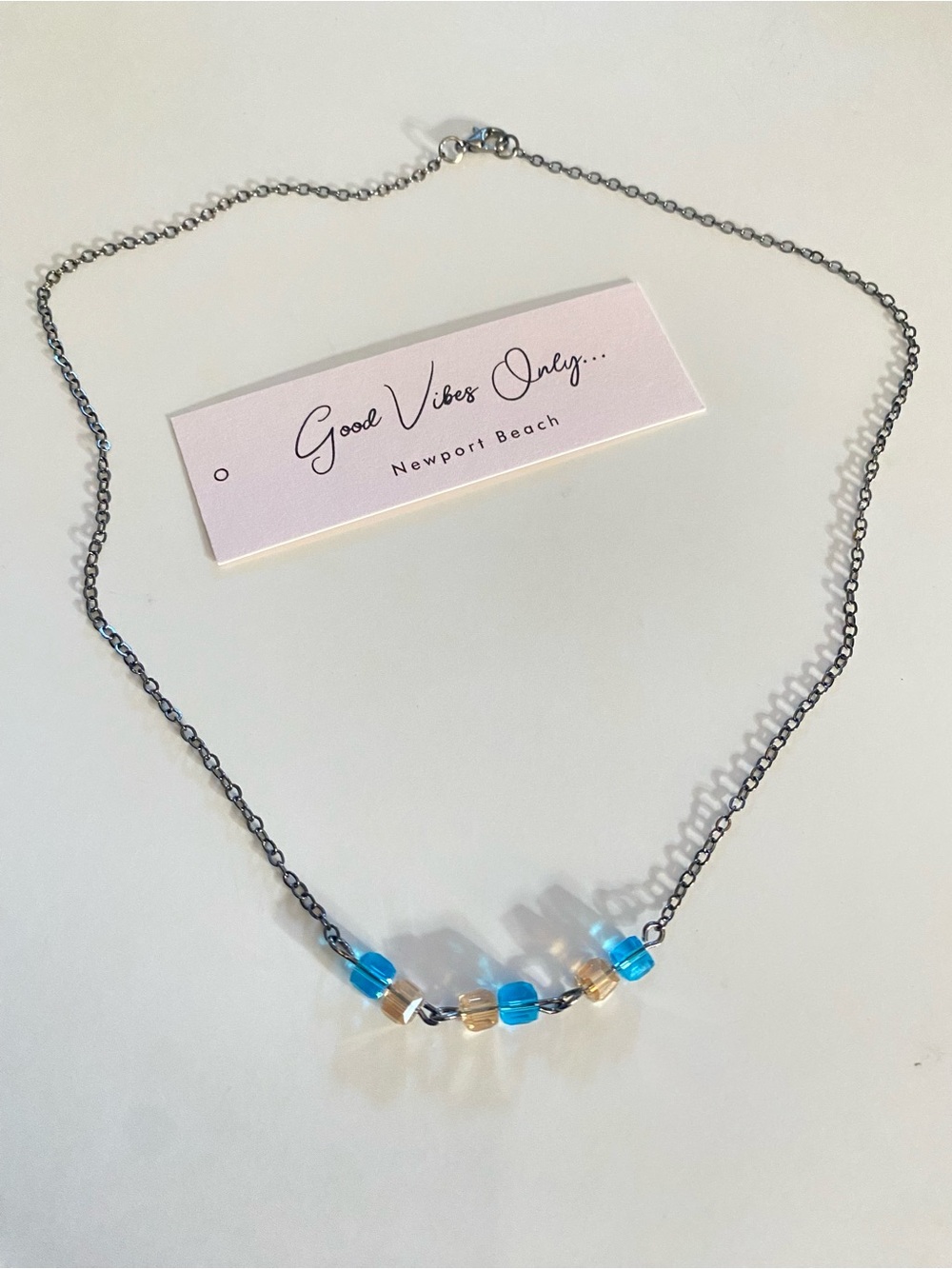 GOOD VIBES 😎 ONLY SEA & SAND Beaded Necklace